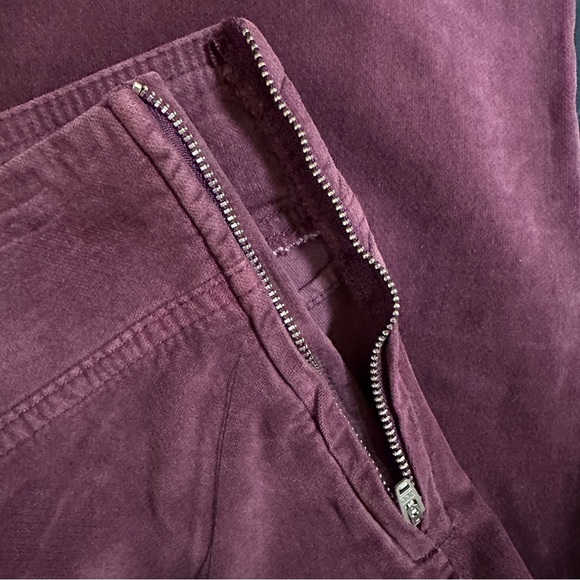 NWT Free People Women’s ‘In My Feelings’ Crop Bootcut Velvet Purple Pants Size S - Picture 6 of 11